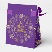 Vierkant kerstcadeaudoos bedankdoosjes (Achterkant)