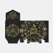 Vierkant kerstcadeaudoos bedankdoosjes (Uitgevouwen)