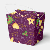 Vierkant kerstcadeaudoos bedankdoosjes (Achterkant)