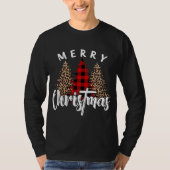 Vierkant kerstkruis buffels plakbord afdrukken t-shirt (Voorkant)