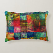 Vierkant kleuren accent kussen (Voorkant)