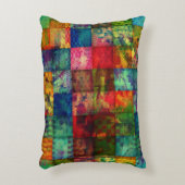 Vierkant kleuren accent kussen (Voorkant(Verticaal))