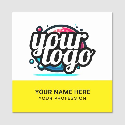 Vierkant Koel Werknemer Speld Naam Badge Magnetisc (Voorkant)