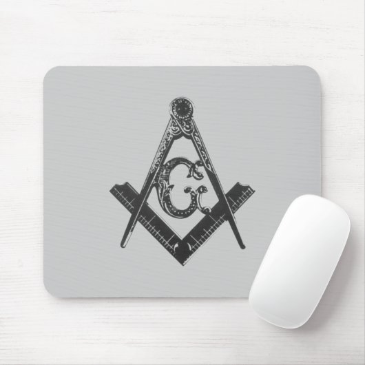 vierkant & kompassen Mousepad Muismat (Met muis)