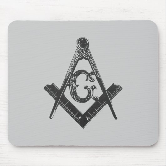 vierkant & kompassen Mousepad Muismat (Voorkant)