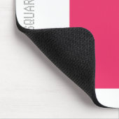 Vierkant - Koningsrood en Wit Muismat (Hoek)