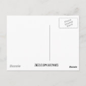 vierkant Kunstdecogeel retropatroon Briefkaart (Achterkant)