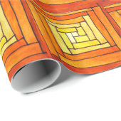 vierkant Kunstdecogeel retropatroon Cadeaupapier (Rol Hoek)