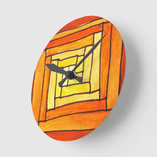 vierkant Kunstdecogeel retropatroon Ronde Klok (Hoek)