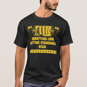 Vierkant laag ingestelde standaarden Hoge Motivati T-shirt