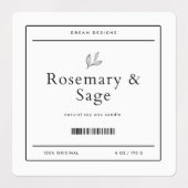 Vierkant label (Design 1)