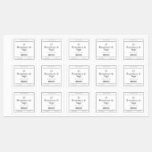 Vierkant label (Vel)