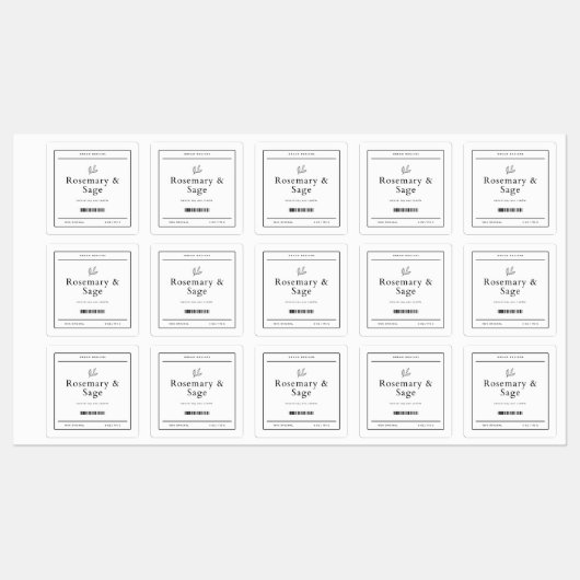 Vierkant label (Vel)