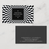Vierkant Label 01a - Op Art 01 (Voorkant / Achterkant)