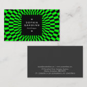 Vierkant Label 01a - Op Art 02 (Voorkant / Achterkant)