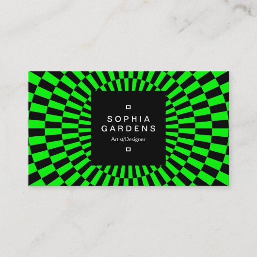 Vierkant Label 01a - Op Art 02 (Voorkant)