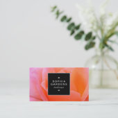 Vierkant Label 02a - Roos (Staand voorkant)