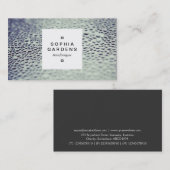 Vierkant Label 03a - Waterdruppeltjes op glas 01 (Voorkant / Achterkant)