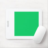 Vierkant - Licht groen en wit Muismat (Met muis)
