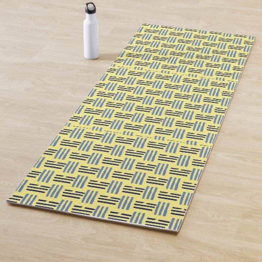 Vierkant lijnen yogamat (In situ)