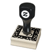 Vierkant Lijst Monogram Rubberstempel (Stempel)