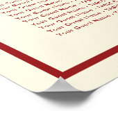Vierkant logo dubbel geluk Chinese bruiloft Poster (Hoek)