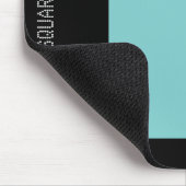 Vierkant - Lt Blue Green en Black Muismat (Hoek)