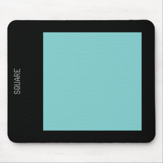 Vierkant - Lt Blue Green en Black Muismat