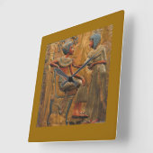 vierkant mapje met Egyptische scène Vierkante Klok (Hoek)