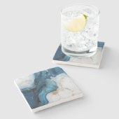 Vierkant Marmeren Onderzetter (Zijkant)