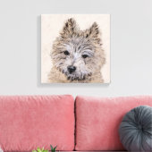 Vierkant Meer Kamer 2 Canvas Afdruk (Insitu (Woonkamer))