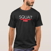 Vierkant meer roodheid minder fitness Motivatie -  T-shirt (Voorkant)