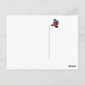 Vierkant meisje briefkaart (Achterkant)