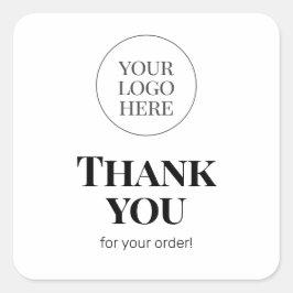 Vierkant Minimaal Zakelijk Bedankt Productlabel Vierkante Sticker