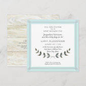 Vierkant Moderne Eenvoudige Boerderij Baby Boy Dou Kaart (Voorkant / Achterkant)