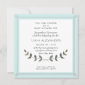 Vierkant Moderne Eenvoudige Boerderij Baby Boy Dou Kaart (Voorkant)