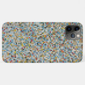 Vierkant mozaïekpatroon met meerdere kleuren en te Case-Mate iPhone case (Achterkant (horizontaal))