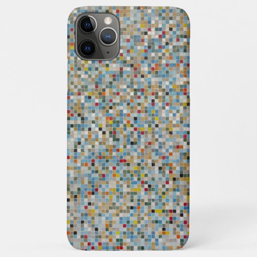 Vierkant mozaïekpatroon met meerdere kleuren en te Case-Mate iPhone case (Achterkant)