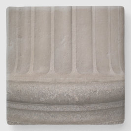 Vierkant onderzetter van betonnen kolomstructuur