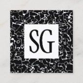 Vierkant paneel - Initialen - 080716(9) Vierkante Visitekaartje (Voorkant)