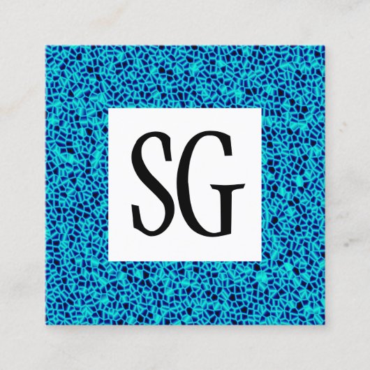 Vierkant paneel - Initialen - 161116(04) Vierkante Visitekaartje (Voorkant)