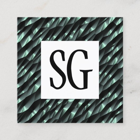 Vierkant paneel - Initialen - 190716(04) Vierkante Visitekaartje (Voorkant)