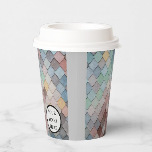 Vierkant Papieren Bekers (Rechts)