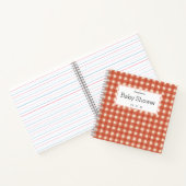 Vierkant patroon cadeau lijst notitieboek (Binnen)