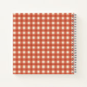 Vierkant patroon cadeau lijst notitieboek (Achterkant)