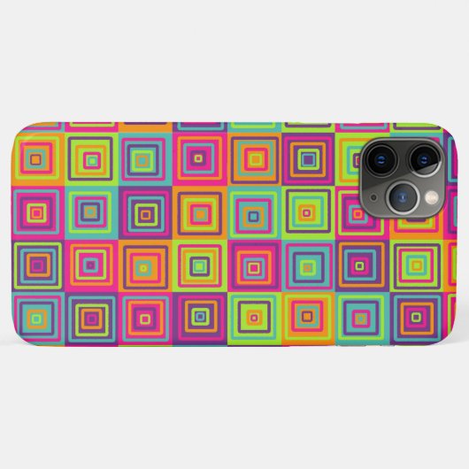 Vierkant Patroon Case-Mate iPhone Case (Achterkant (horizontaal))