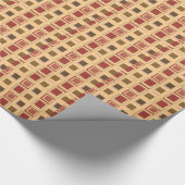 Vierkant patroon hedendaagse Masculine Cadeaupapier (Hoek)