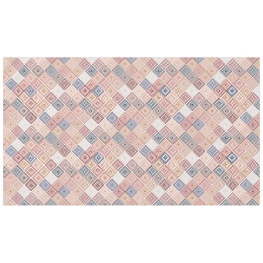 vierkant patroon tafelkleed (Voorkant (Horizontaal))