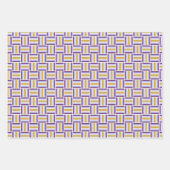 Vierkant patroon - veelkleurig inpakpapier vel (Voorkant 3)