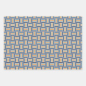 Vierkant patroon - veelkleurig inpakpapier vel (Voorkant 2)